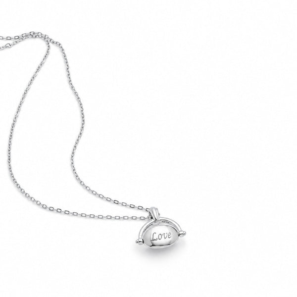 Mary_Margrill Petit Solid Sterling Silver Lovem Grace & Wisdom Spinner Pendant