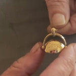 Love, Grace, and Wisdom Spinner Pendant in Solid 14K Yellow Gold (Regular Size) 3